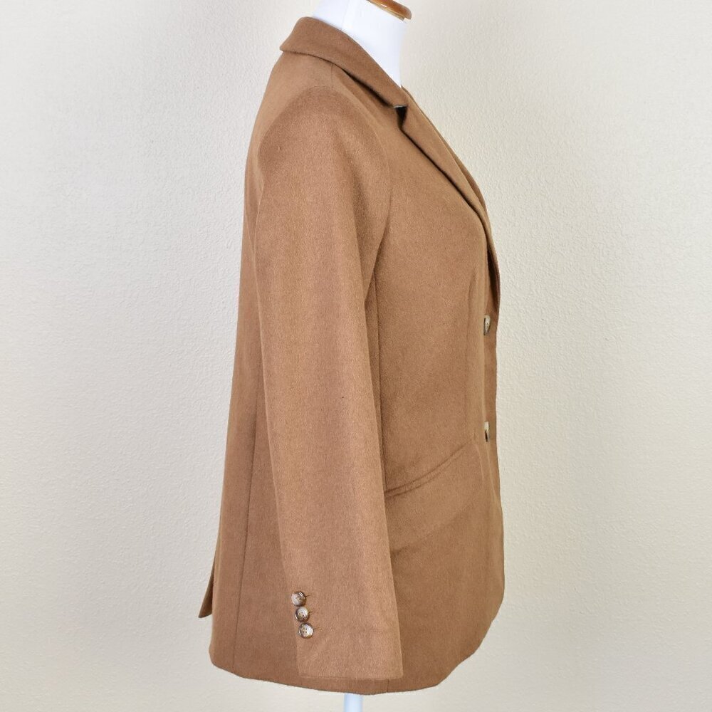 Talbots Camel Brown Brushed Italian Wool Blazer - 4p - Picture 11 of 13